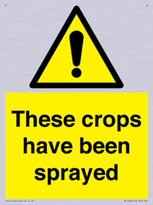 These crops have been sprayed